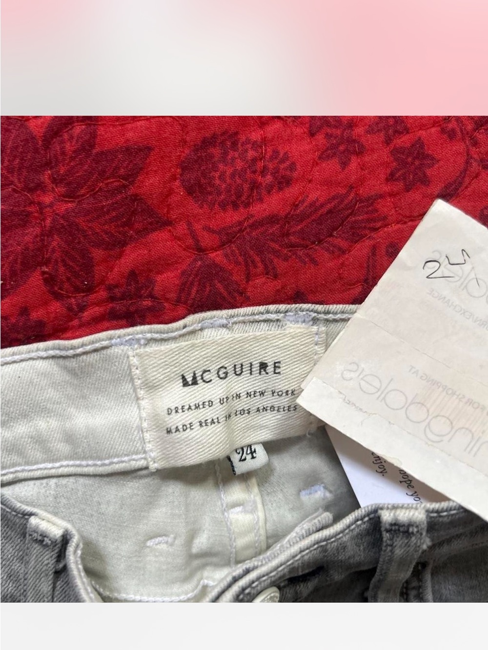 McGuire Denim High-Rise Women's Jeans in Light Gray